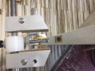 Jig for inserting door locks and hinges 