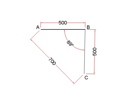 How to accurately measure an angle in a room.