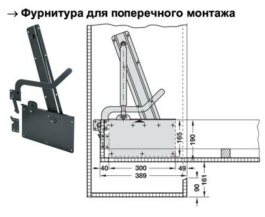 схема шкаф-кровать